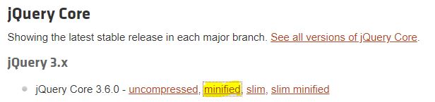jQuery CDN Highlighted