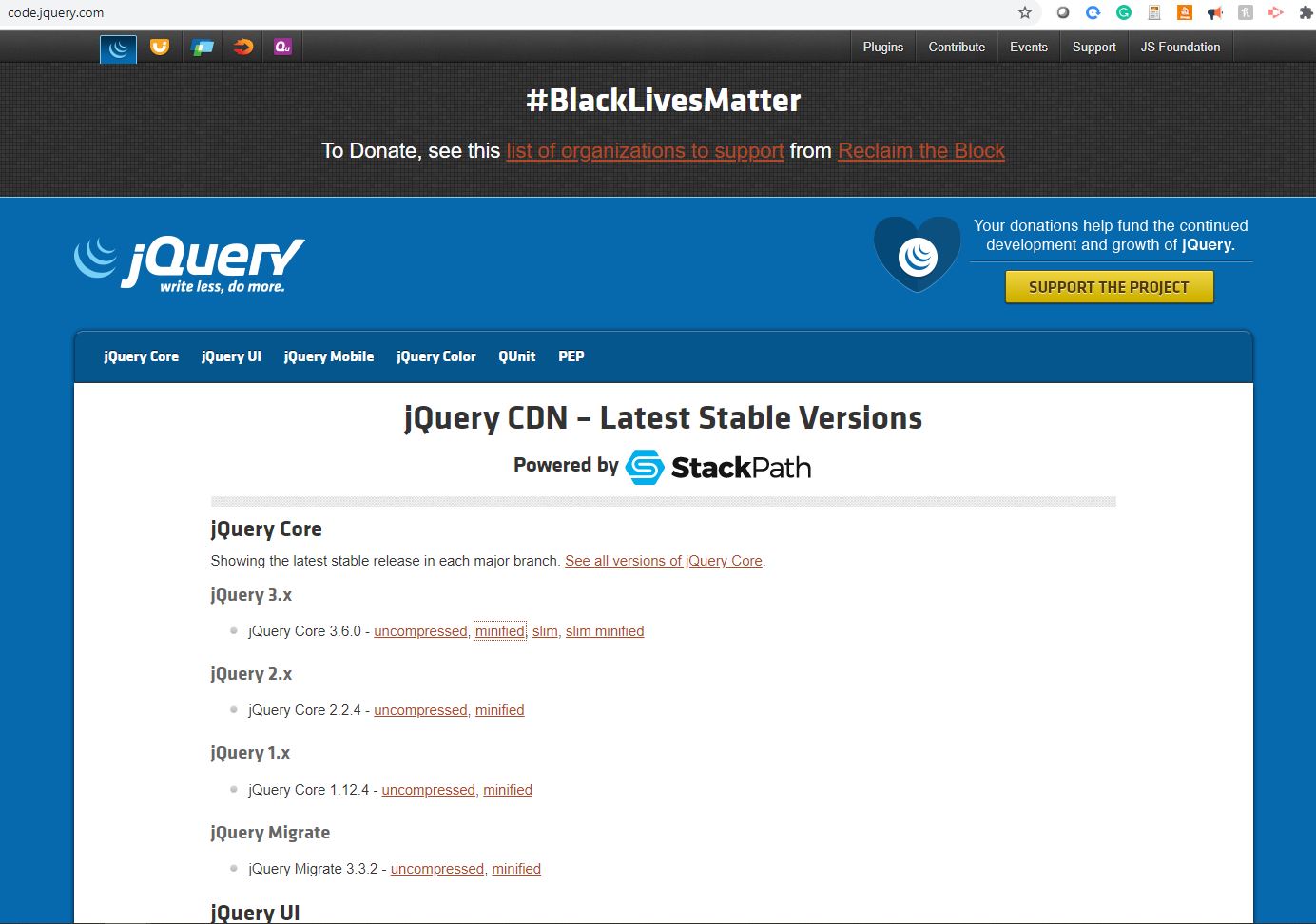jQuery CDN